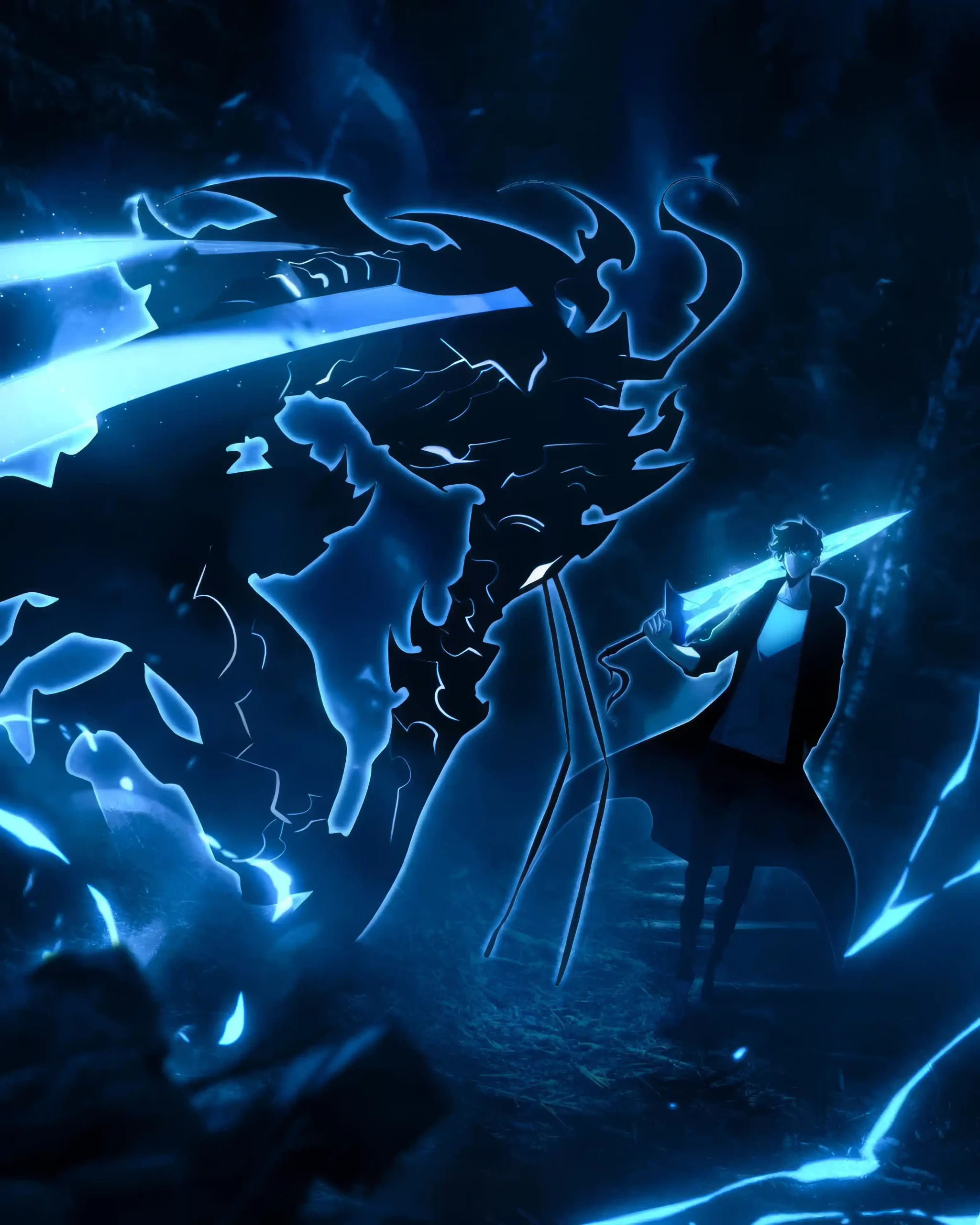متال پوستر سونگ جین‌ وو Sung Jinwoo از انیمه سولو لولینگ Solo Leveling