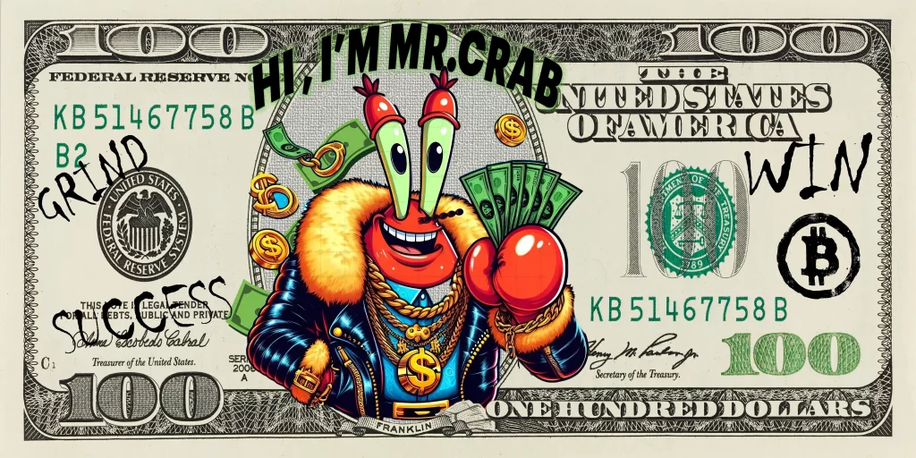 متال پوستر اقای خرچنگ mr crab