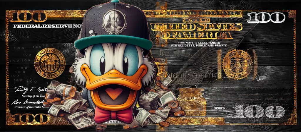 متال پوستر دلار dollar