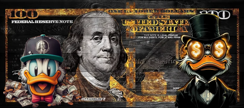 متال پوستر دلار dollar