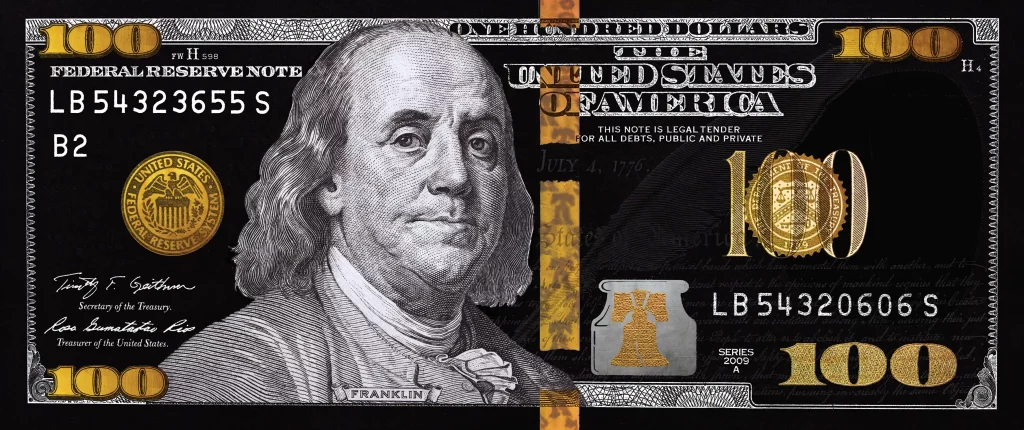 متال پوستر دلار dollar