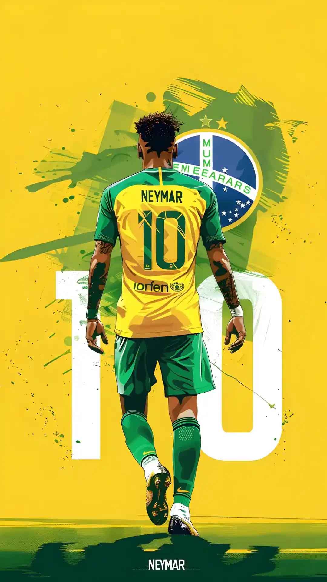 متال پوستر فوتبالی از نیمار Neymar