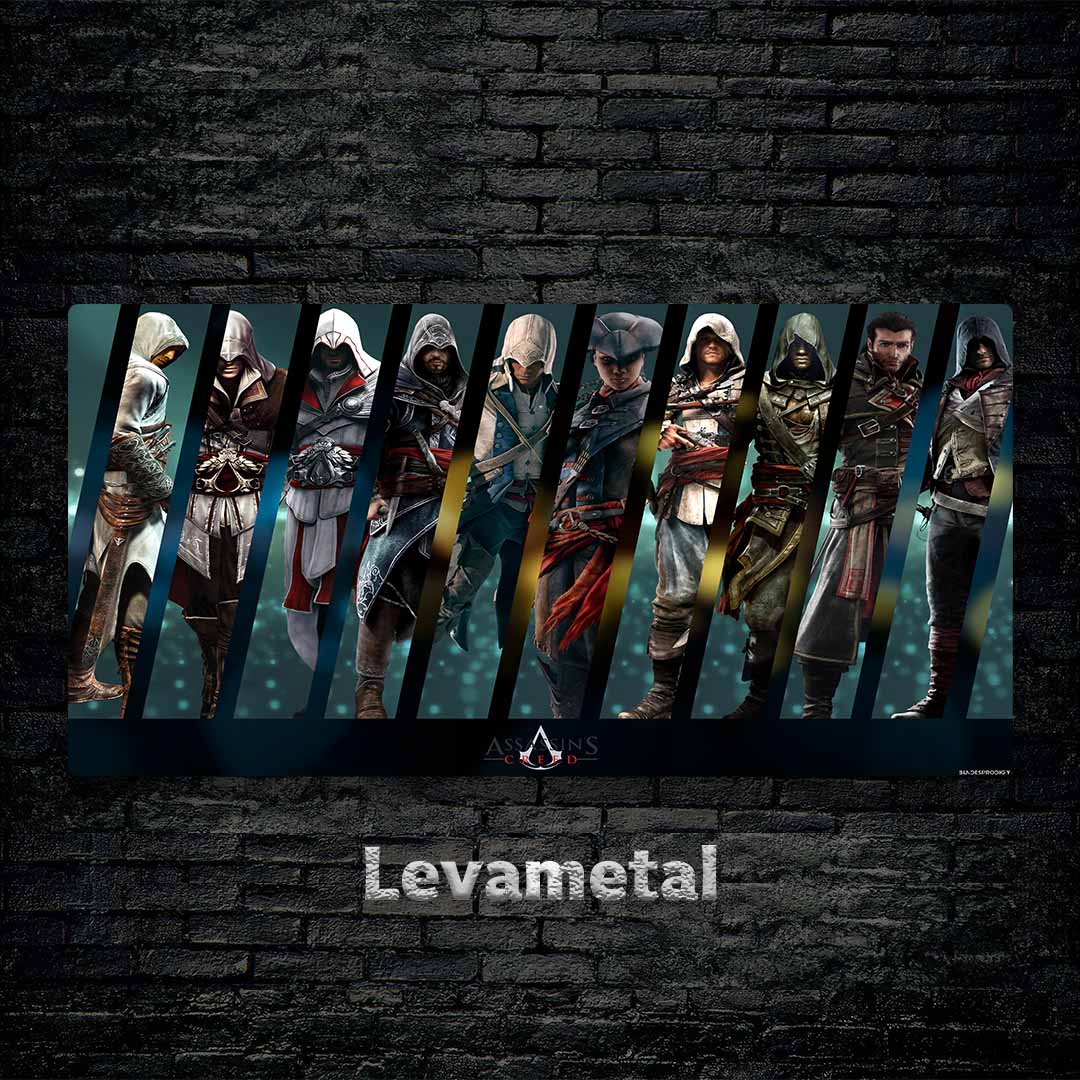 black Brick wall Ofoghi A-679 30X60 متال پوستر اساسینز کرید assasins creed