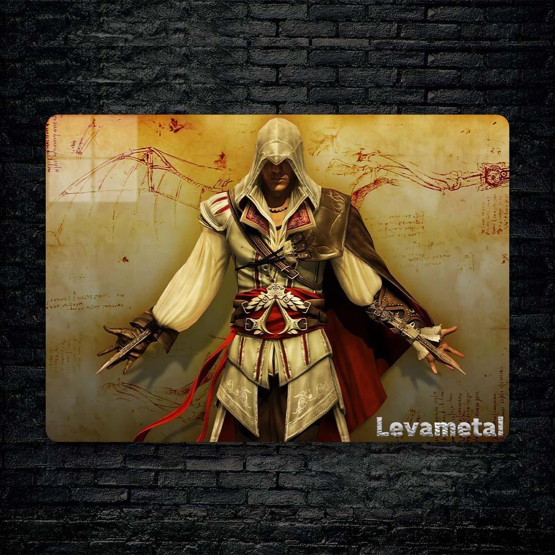 black Brick wall Ofoghi A-703 30X30 متال پوستر اساسینز کرید assasins creed
