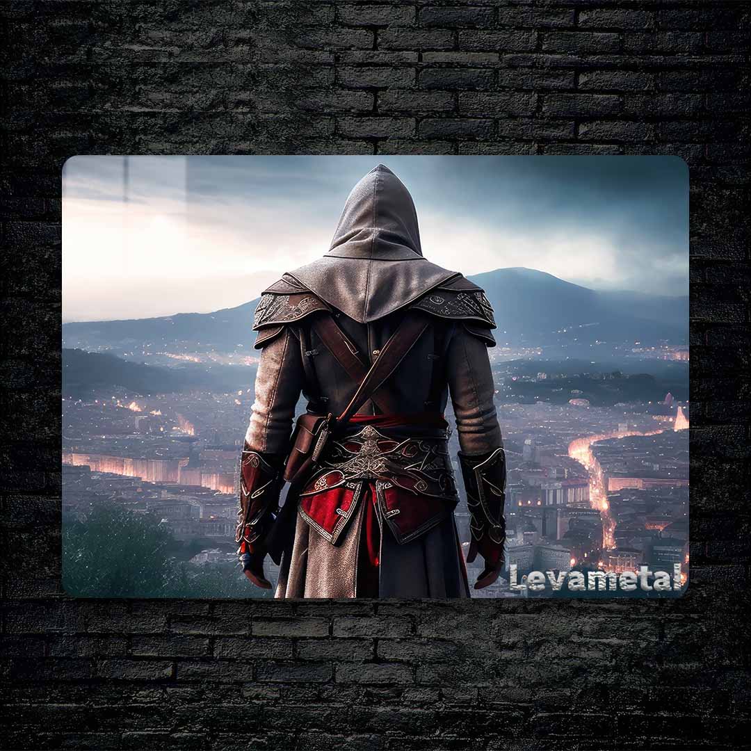 black Brick wall Ofoghi A-720 30X30 متال پوستر اساسینز کرید assasins creed
