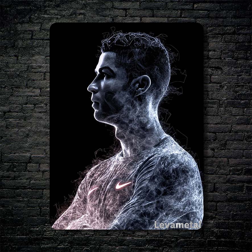 Mockup Black Brick A-973 30X30 متال پوستر رونالدو ronaldo