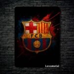 متال پوستر لوگو تیم بارسلونا Barcelona