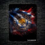 متال پوستر لوگو تیم لستر سیتی Leicester City