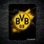 متال پوستر لوگو تیم دورتموند Dortmund