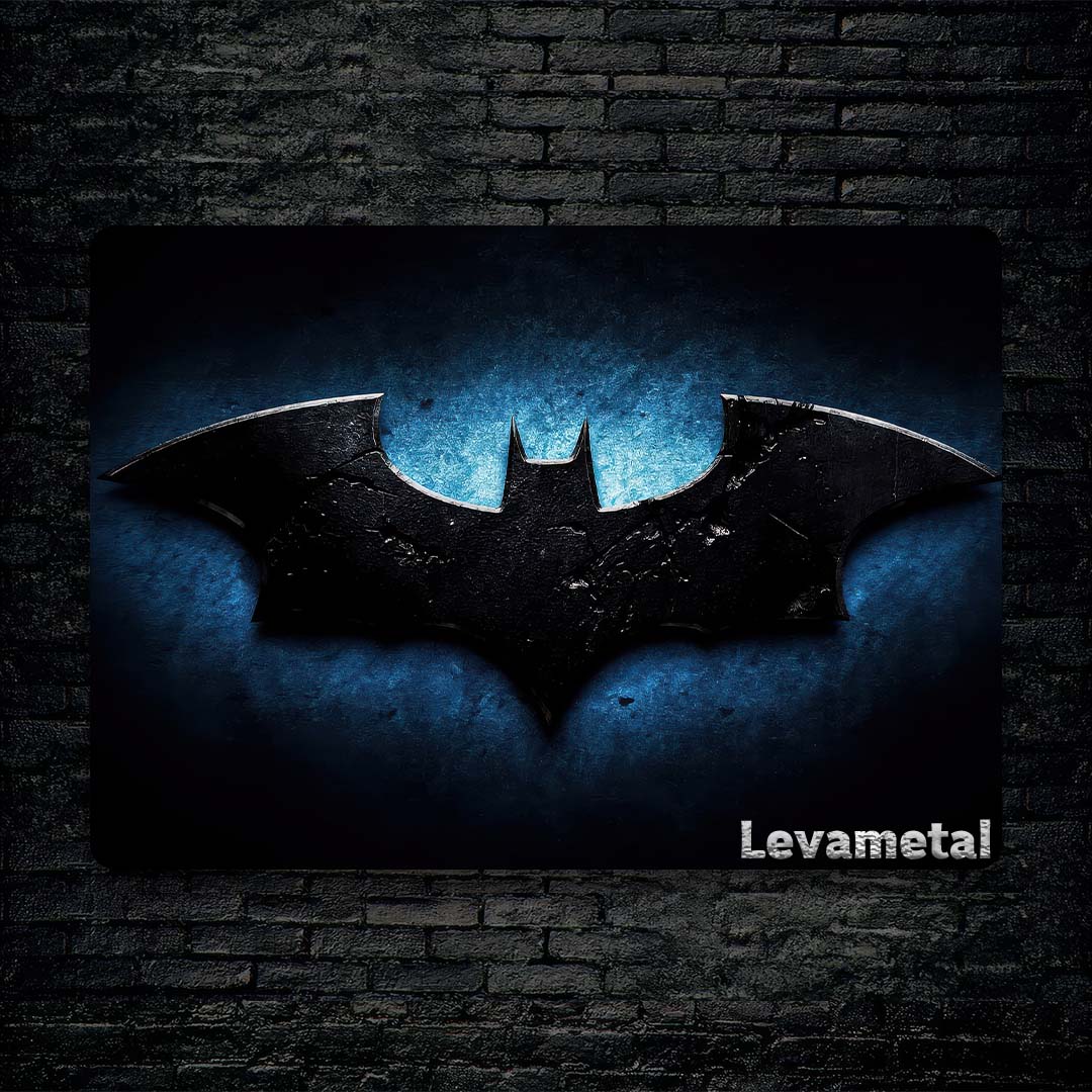 black Brick wall Ofoghi A-789 30X30 متال پوستر بت من Batman