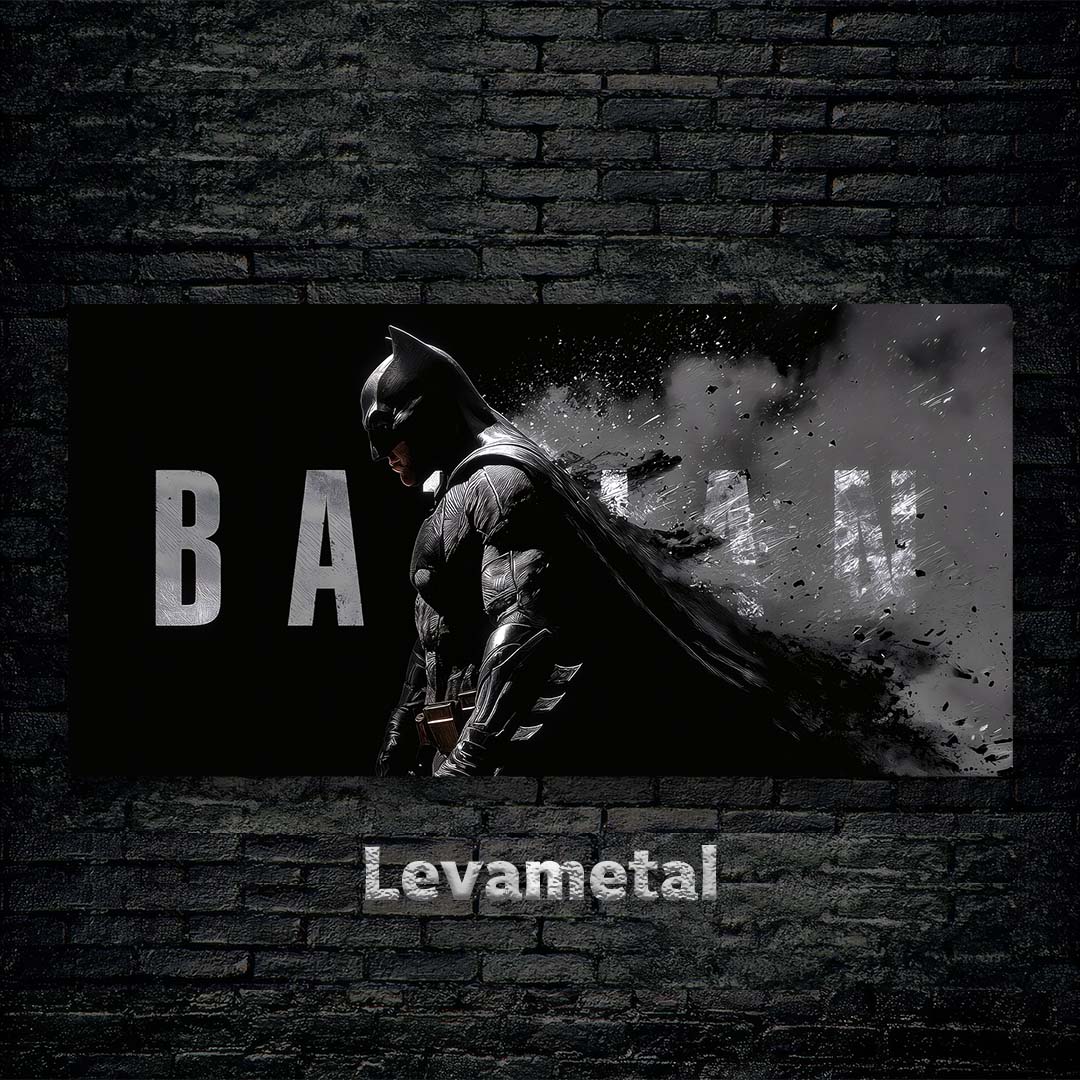 black Brick wall Ofoghi A-829 30X60 متال پوستر بت من Batman
