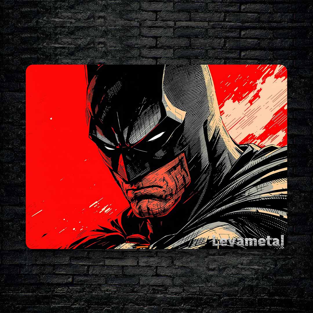 black Brick wall Ofoghi A-849 30X30 متال پوستر بت من Batman