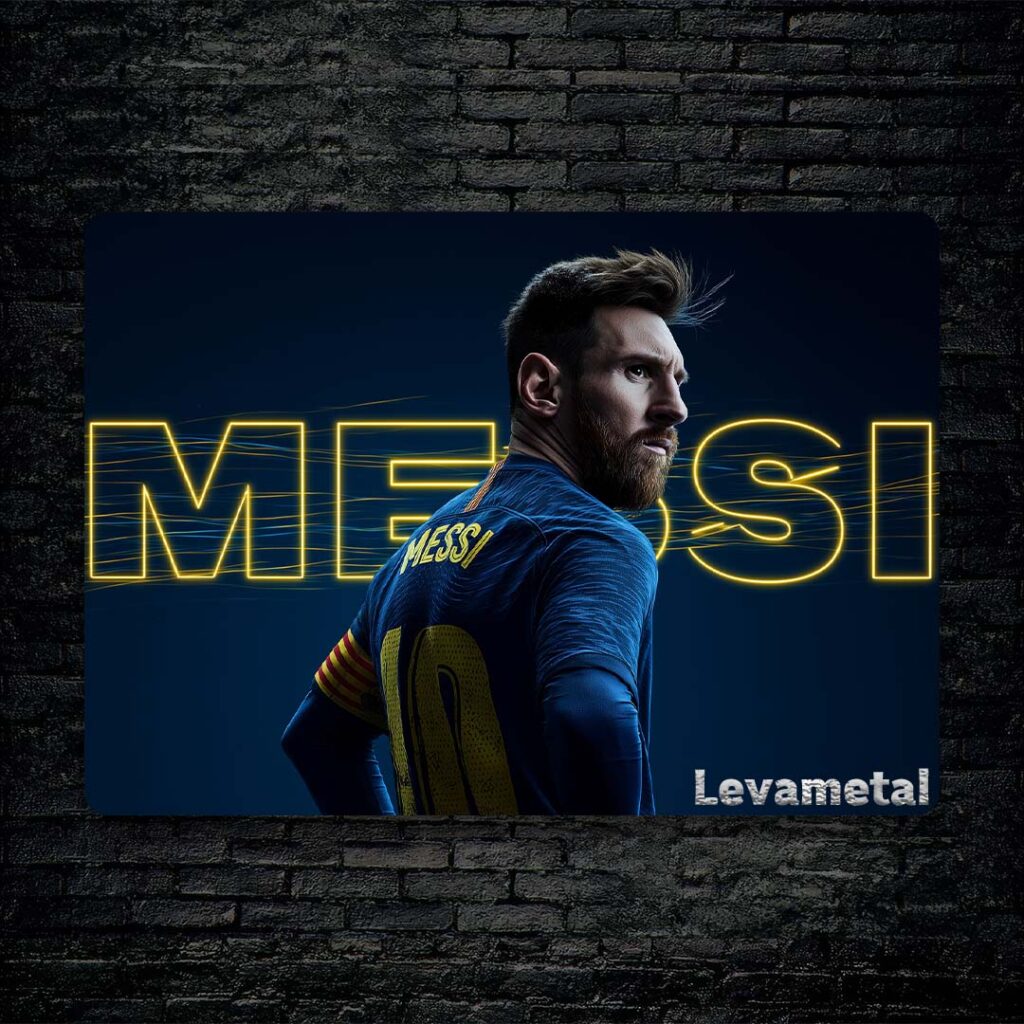 متال پوستر مسی Messi