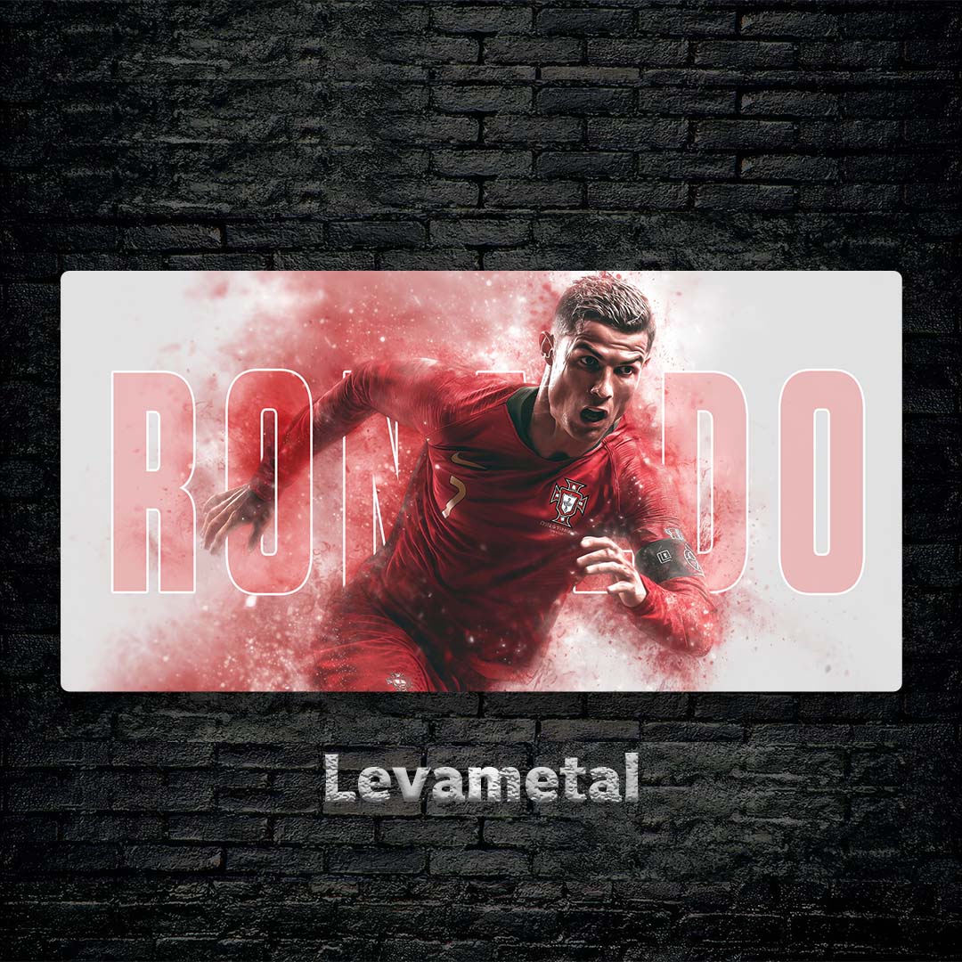 black Brick wall Ofoghi A-918 30X60 متال پوستر رونالدو ronaldo