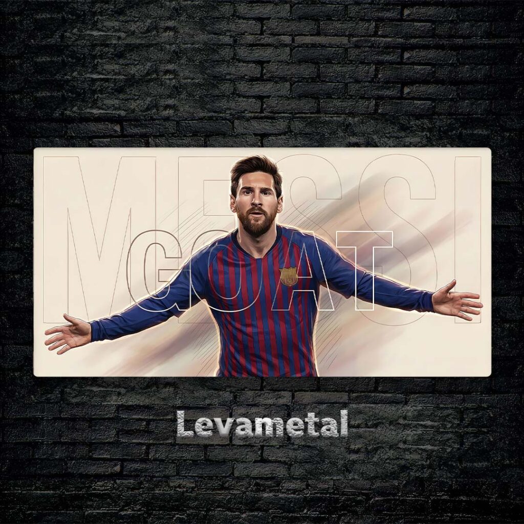 متال پوستر مسی Messi