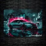 متال پوستر ماشین BMW