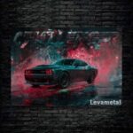 متال پوستر ماشین dodge challenger