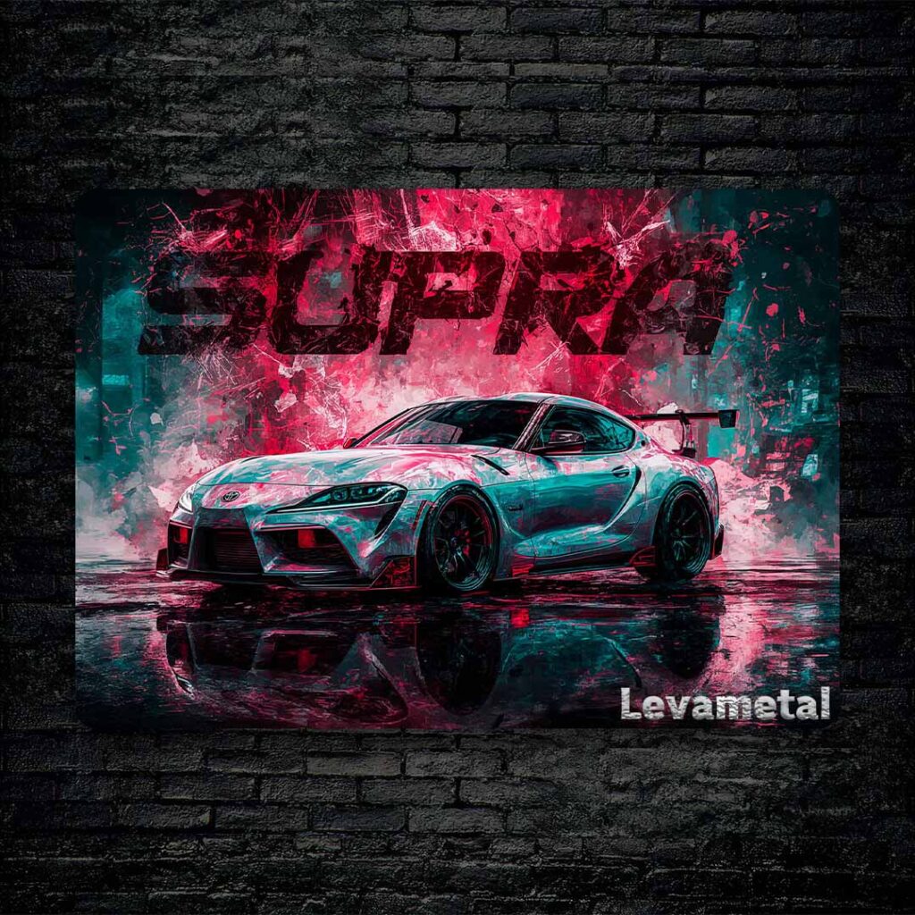 متال پوستر ماشین toyota