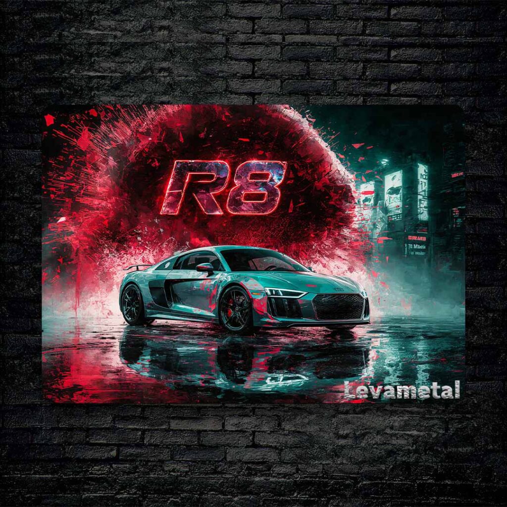 متال پوستر ماشین audi