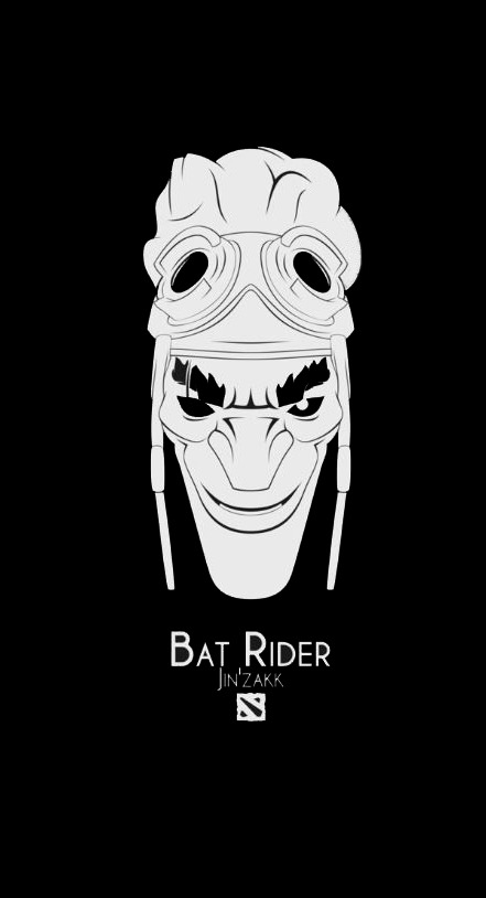 متال پوستر bat rider از گیم دوتا2 dota2