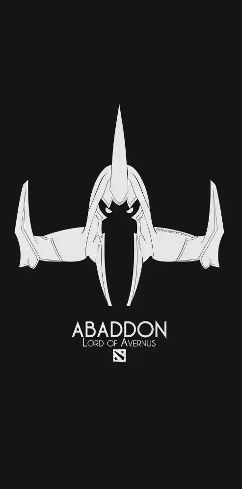 متال پوستر abaddon از گیم دوتا2 dota2