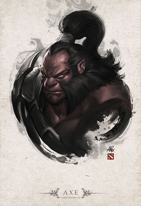 متال پوستر Axe از گیم دوتا2 dota2
