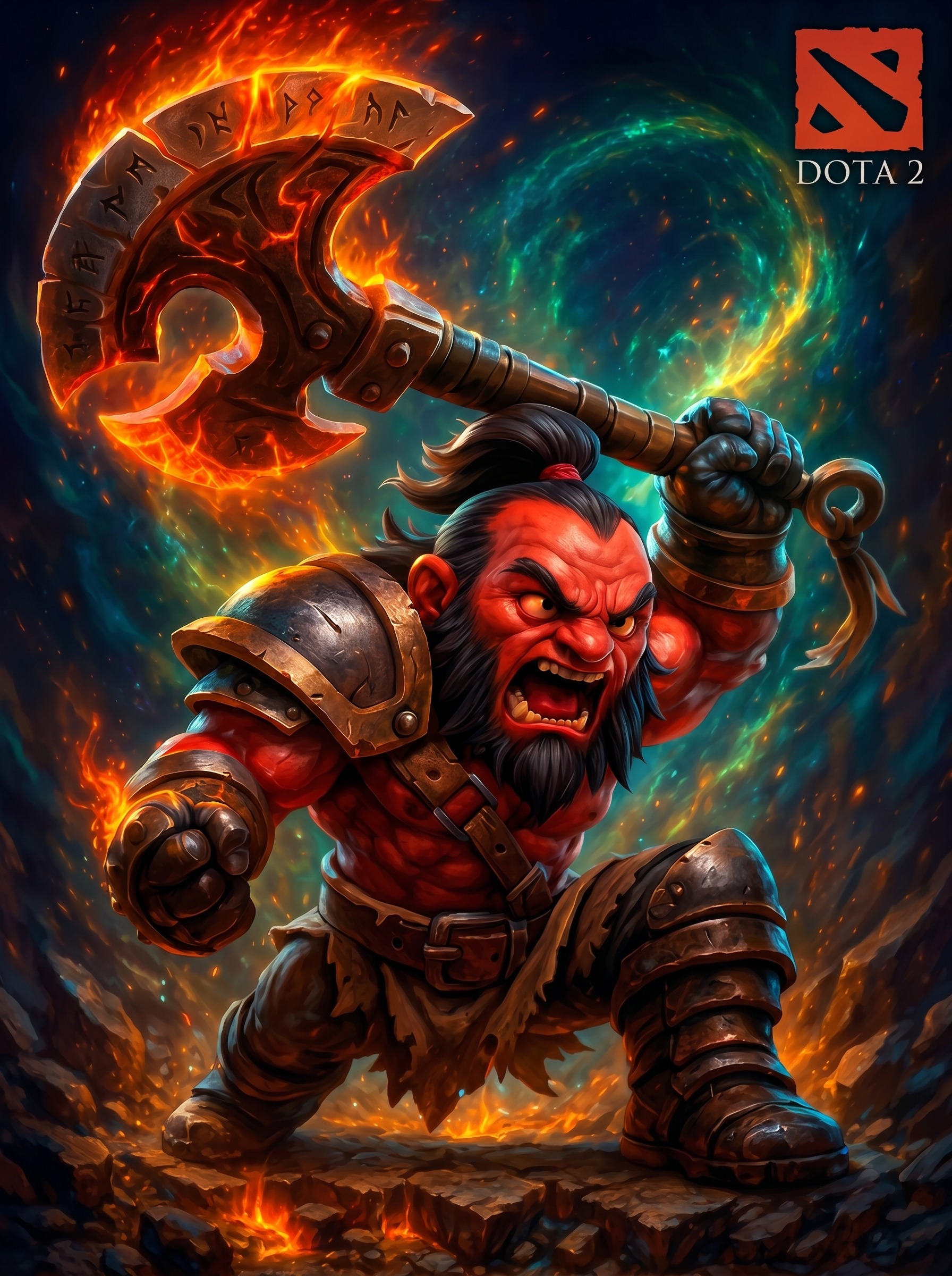 متال پوستر Axe از گیم دوتا2 dota2