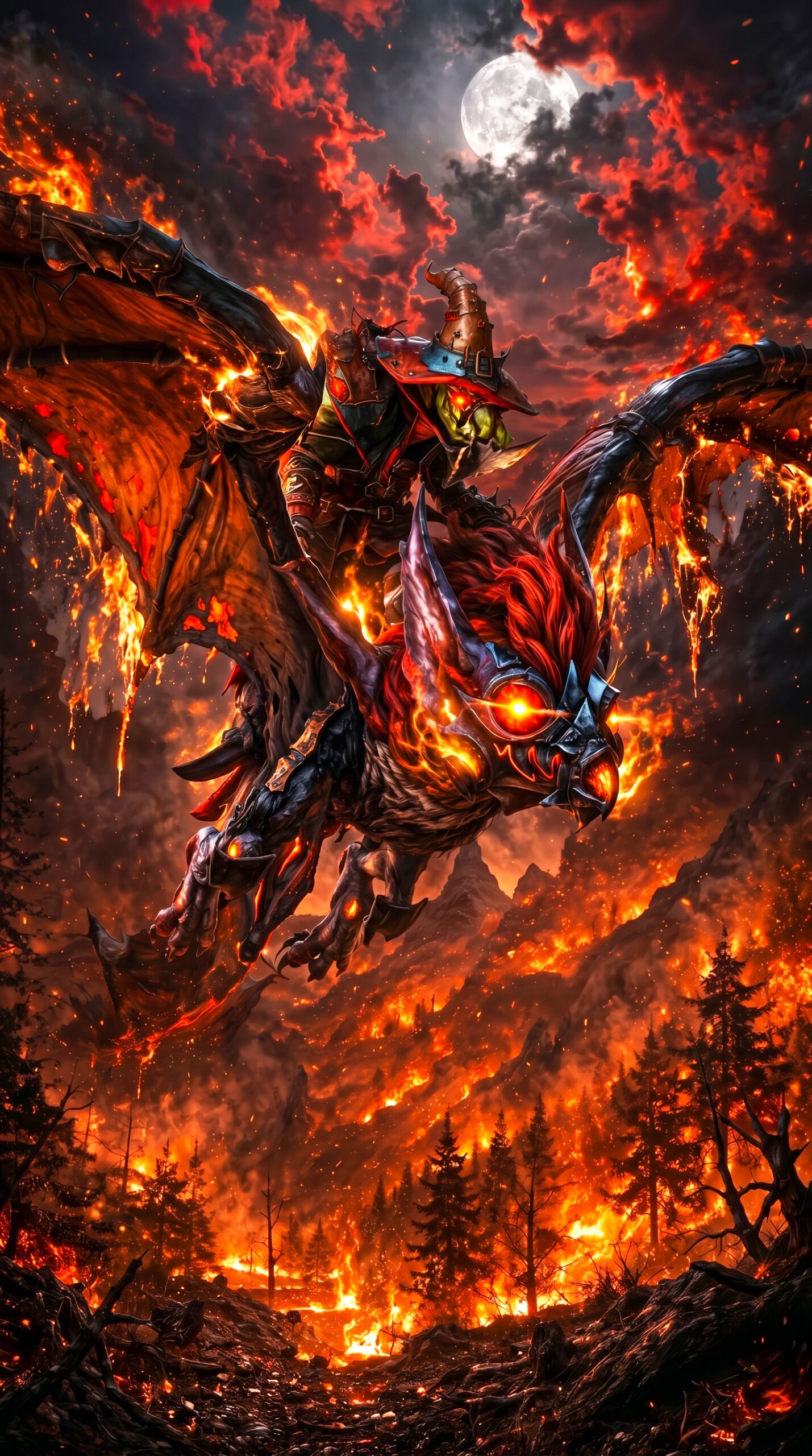 متال پوستر bat rider از گیم دوتا2 dota2