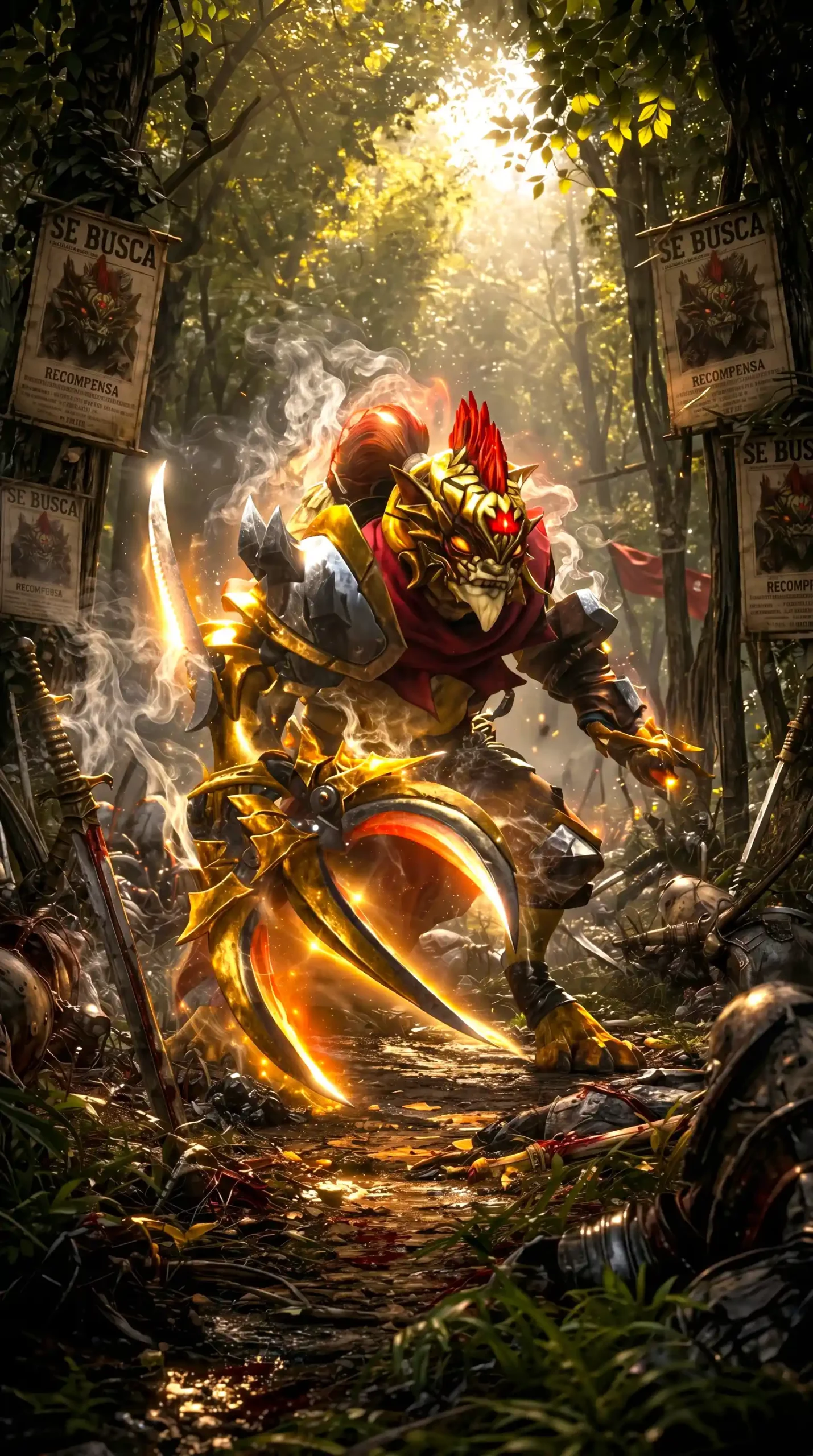 متال پوستر bounty hunter از گیم دوتا2 dota2