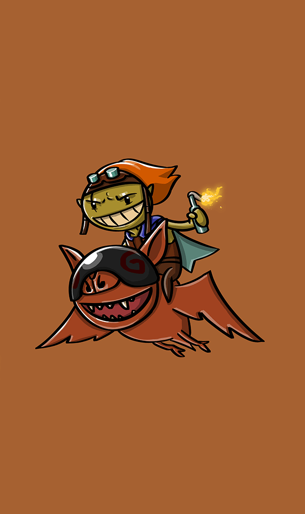 متال پوستر bat rider از گیم دوتا2 dota2