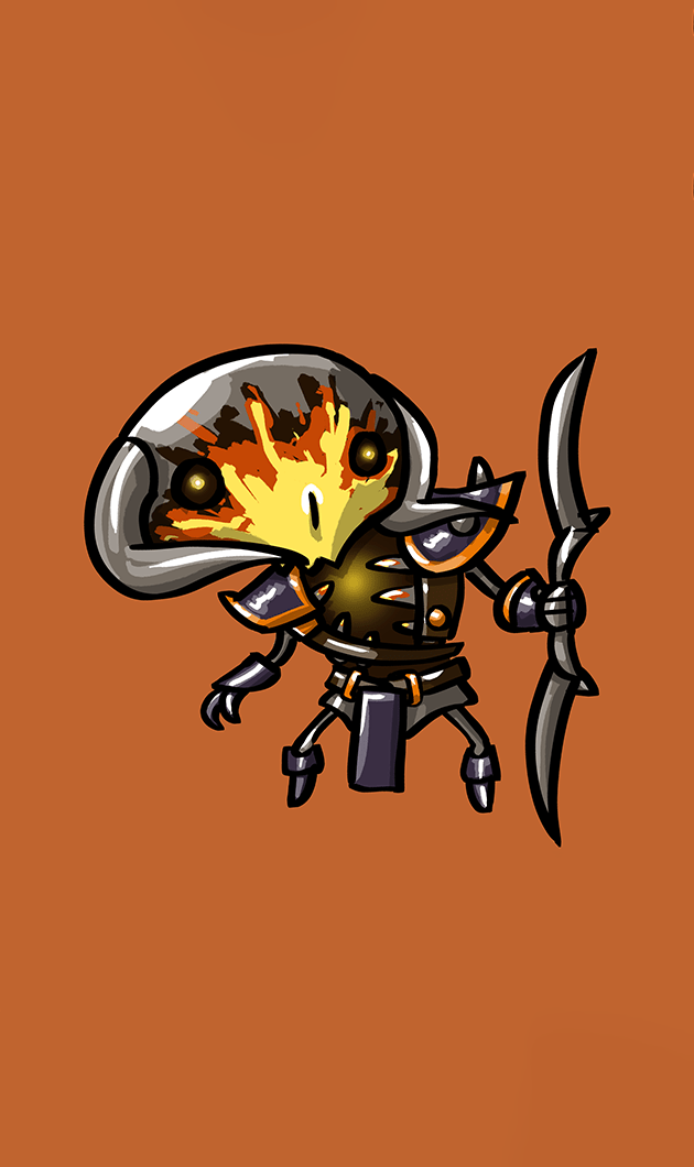متال پوستر clinkz از گیم دوتا2 dota2