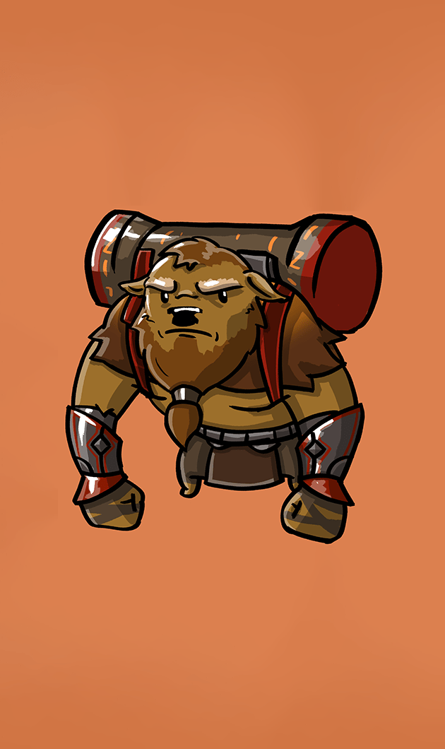 متال پوستر earth shakar از گیم دوتا2 dota2