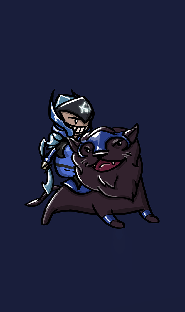 متال پوستر luna از گیم دوتا2 dota2
