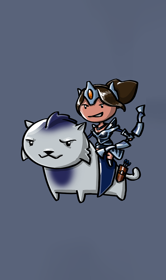 متال پوستر mirana از گیم دوتا2 dota2