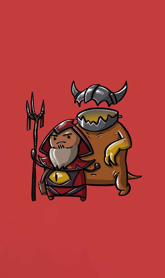 متال پوستر warlock از گیم دوتا2 dota2