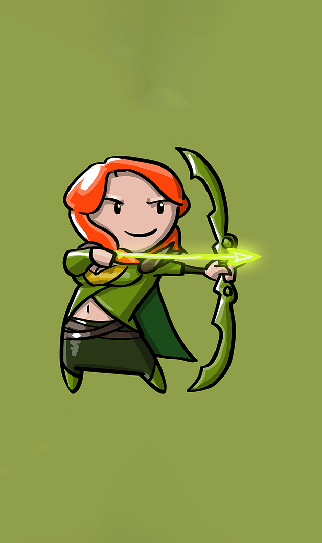 متال پوستر windranger از گیم دوتا2 dota2