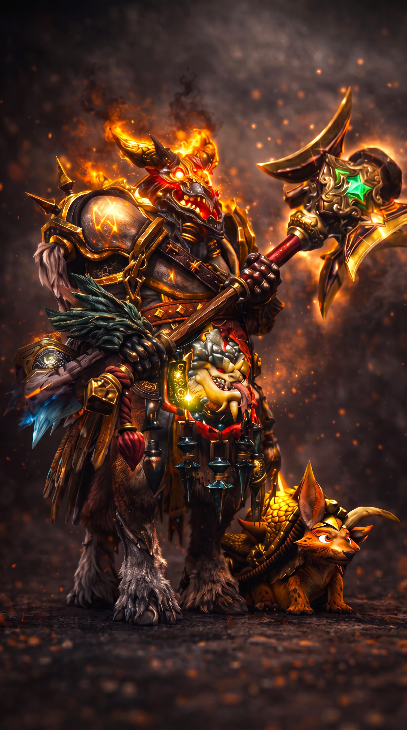متال پوستر centaur warrunner از گیم دوتا2 dota2