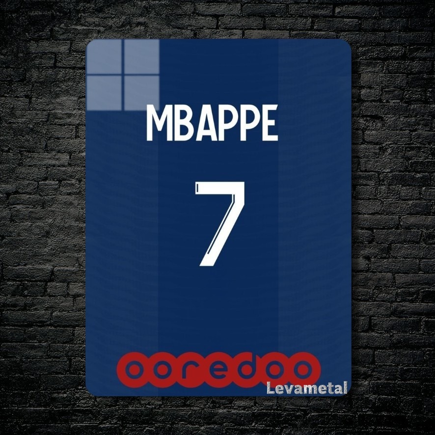 main-mockup-13923-1781747356.jpeg متال پوستر کیت امباپه Mbappe با کد B-186 - Image 1