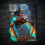 متال پوستر Bat rider از گیم دوتا2 , dota2 با کد B-285