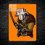 متال پوستر juggernaut از گیم دوتا2 , dota2 با کد B-377