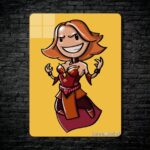 متال پوستر lina از گیم دوتا2 , dota2 با کد B-385