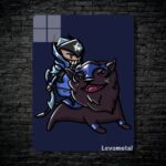 متال پوستر luna از گیم دوتا2 , dota2 با کد B-387