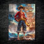 متال پوستر لوفی Luffy از انیمه وان پیس One piece با کد A-183
