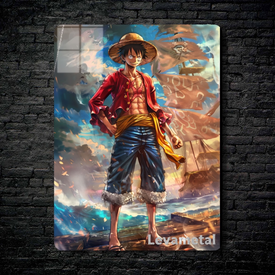 main-mockup-4263-1780676432.jpeg متال پوستر لوفی Luffy از انیمه وان پیس One piece با کد A-183 - Image 1