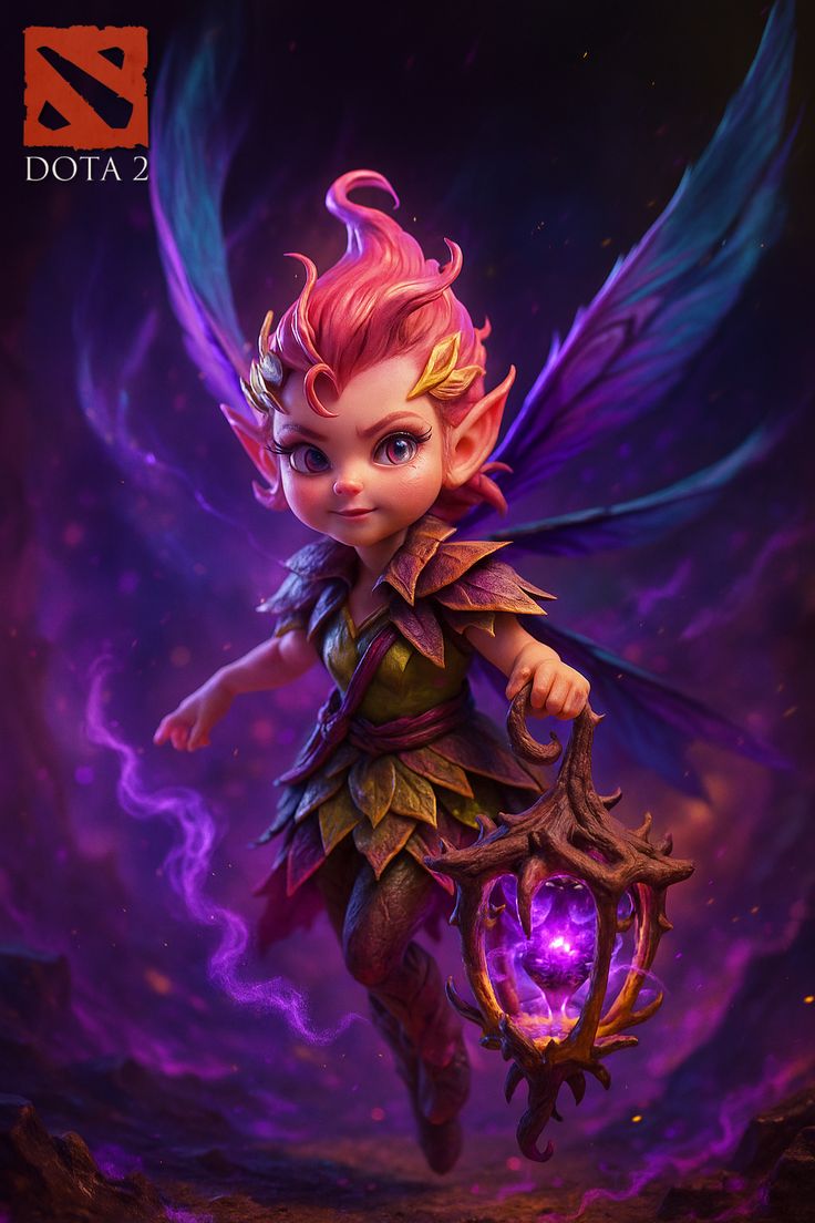 متال پوستر dark willow از گیم دوتا2 dota2