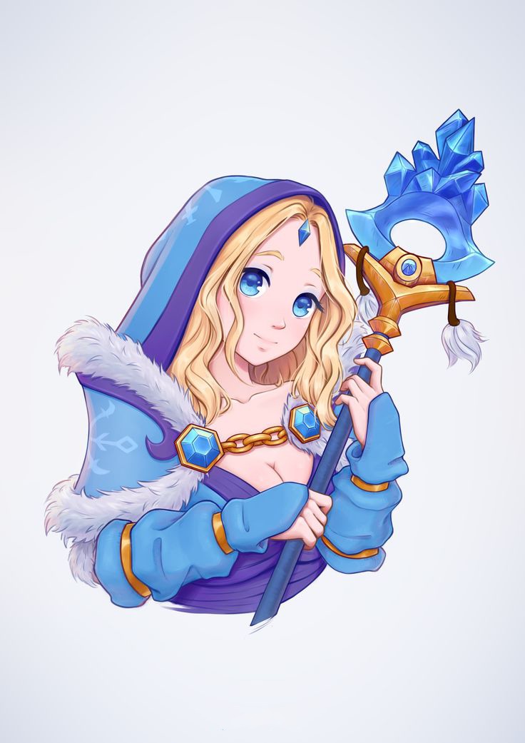 متال پوستر crystal maiden از گیم دوتا2 dota2