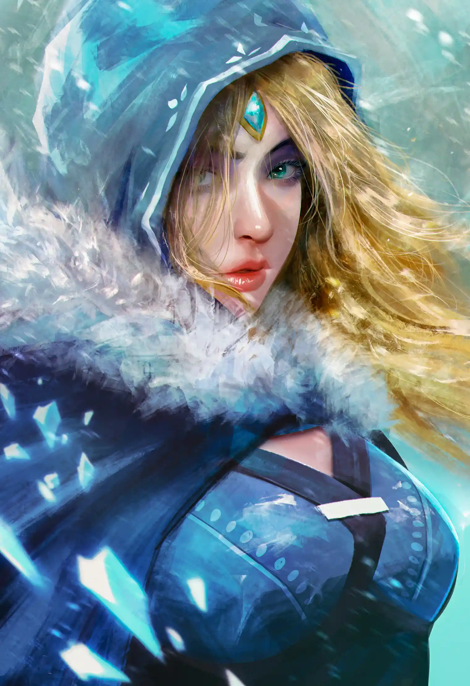 متال پوستر crystal maiden از گیم دوتا2 dota2