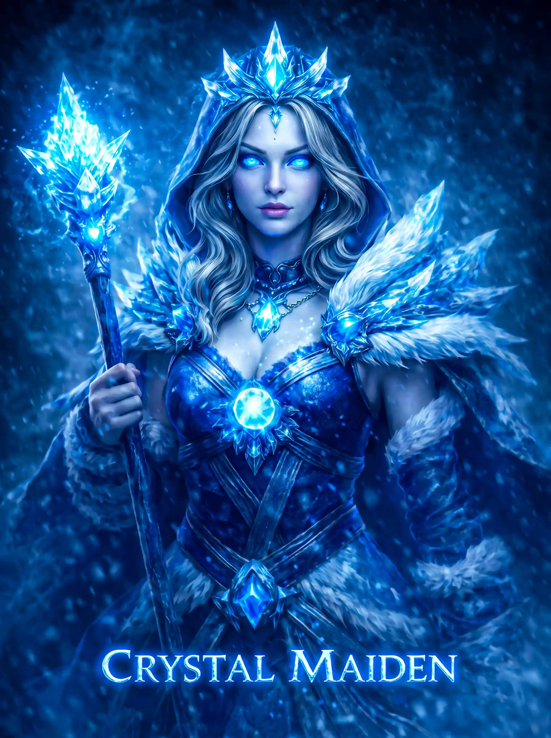 متال پوستر crystal maiden از گیم دوتا2 dota2