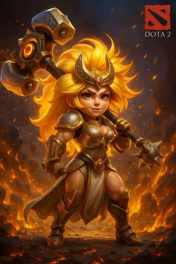 متال پوستر dawnbreaker از گیم دوتا2 dota2