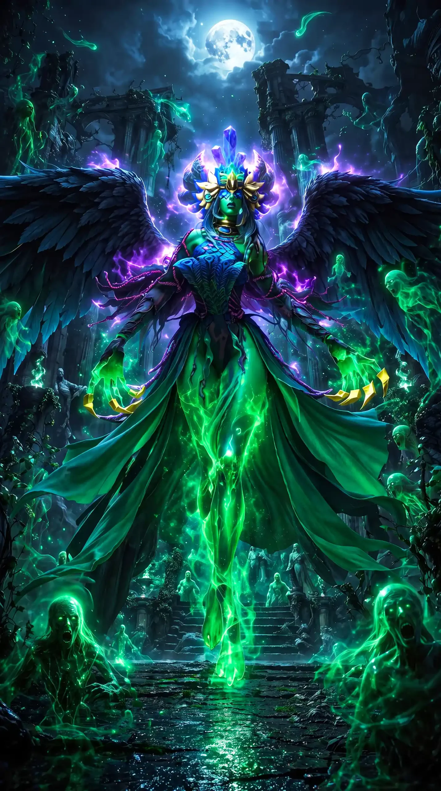 متال پوستر death prophet از گیم دوتا2 dota2